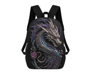 sinyumoney Impression 3D Aesthetic Steampunk Dragon Sacs À Dos Scolaires Pour Enfants De 17 Pouces, Sacs À Livres Pour Garçons, Grand Sac À Dos De Voyage, Sacs À Dos De Jour