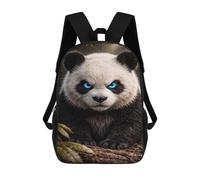 sinyumoney Impression 3D Angry Panda with Glowing Blue Eyes Sacs À Dos Scolaires Pour Enfants De 17 Pouces, Sacs À Livres Pour Garçons, Grand Sac À Dos De Voyage, Sacs À Dos De Jour