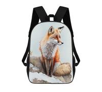 sinyumoney Impression 3D Arctic Red Fox Sacs À Dos Scolaires Pour Enfants, Cartables Pour Garçons, Grand Sac À Dos De Voyage, Sacs À Dos De Jour 17inch