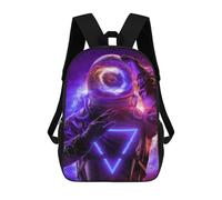 sinyumoney Impression 3D Astronaut with Galaxy Helmet Sacs À Dos Scolaires Pour Enfants, Cartables Pour Garçons, Grand Sac À Dos De Voyage, Sacs À Dos De Jour 17inch