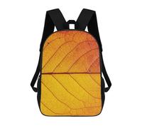 sinyumoney Impression 3D Autumn Leaf Close-Up Sacs À Dos Scolaires Pour Enfants De 17 Pouces, Sacs À Livres Pour Garçons, Grand Sac À Dos De Voyage, Sacs À Dos De Jour