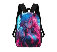 sinyumoney Impression 3D Beautiful Demon Girl Sacs À Dos Scolaires Pour Enfants De 17 Pouces, Sacs À Livres Pour Garçons, Grand Sac À Dos De Voyage, Sacs À Dos De Jour