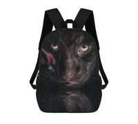 sinyumoney Impression 3D Black Jaguar Cub Sacs À Dos Scolaires Pour Enfants, Cartables Pour Garçons, Grand Sac À Dos De Voyage, Sacs À Dos De Jour 17inch