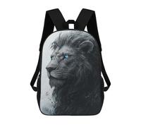 sinyumoney Impression 3D Black Lion with Blue Eyes -1 Sacs À Dos Scolaires Pour Enfants De 17 Pouces, Sacs À Livres Pour Garçons, Grand Sac À Dos De Voyage, Sacs À Dos De Jour