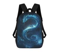 sinyumoney Impression 3D Blue Dragon in The Clouds Sacs À Dos Scolaires Pour Enfants, Cartables Pour Garçons, Grand Sac À Dos De Voyage, Sacs À Dos De Jour 17inch