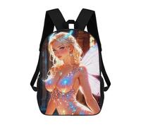 sinyumoney Impression 3D Brie - The Fairy Princess Sacs À Dos Scolaires Pour Enfants De 17 Pouces, Sacs À Livres Pour Garçons, Grand Sac À Dos De Voyage, Sacs À Dos De Jour