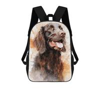 sinyumoney Impression 3D Brown Flatcoated Retriever Sacs À Dos Scolaires Pour Enfants, Cartables Pour Garçons, Grand Sac À Dos De Voyage, Sacs À Dos De Jour 17inch
