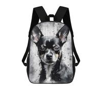 sinyumoney Impression 3D Charming Chihuahua Dog Sacs À Dos Scolaires Pour Enfants, Cartables Pour Garçons, Grand Sac À Dos De Voyage, Sacs À Dos De Jour 17inch