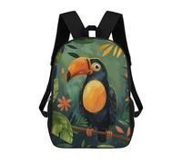 sinyumoney Impression 3D Colorful And Cute Toucan Sacs À Dos Scolaires Pour Enfants, Cartables Pour Garçons, Grand Sac À Dos De Voyage, Sacs À Dos De Jour 17inch