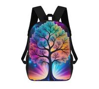 sinyumoney Impression 3D Colorful Fractal Tree Sacs À Dos Scolaires Pour Enfants, Cartables Pour Garçons, Grand Sac À Dos De Voyage, Sacs À Dos De Jour 17inch