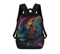sinyumoney Impression 3D Colorful Tiger Art Print-18 Sacs À Dos Scolaires Pour Enfants De 17 Pouces, Sacs À Livres Pour Garçons, Grand Sac À Dos De Voyage, Sacs À Dos De Jour