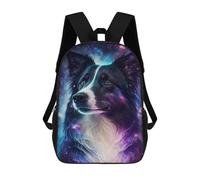 sinyumoney Impression 3D Cosmic Canine Portrait-9 Sacs À Dos Scolaires Pour Enfants De 17 Pouces, Sacs À Livres Pour Garçons, Grand Sac À Dos De Voyage, Sacs À Dos De Jour