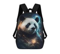 sinyumoney Impression 3D Cosmic Panda Portrait-6 Sacs À Dos Scolaires Pour Enfants De 17 Pouces, Sacs À Livres Pour Garçons, Grand Sac À Dos De Voyage, Sacs À Dos De Jour