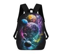 sinyumoney Impression 3D Cosmic Planets Painting Sacs À Dos Scolaires Pour Enfants De 17 Pouces, Sacs À Livres Pour Garçons, Grand Sac À Dos De Voyage, Sacs À Dos De Jour