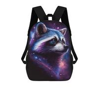 sinyumoney Impression 3D Cosmic Raccoon Art Print-14 Sacs À Dos Scolaires Pour Enfants De 17 Pouces, Sacs À Livres Pour Garçons, Grand Sac À Dos De Voyage, Sacs À Dos De Jour