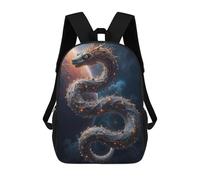 sinyumoney Impression 3D Cosmic Serpent Sacs À Dos Scolaires Pour Enfants, Cartables Pour Garçons, Grand Sac À Dos De Voyage, Sacs À Dos De Jour 17inch
