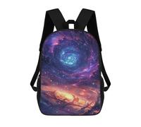 sinyumoney Impression 3D Cosmic Swirl Galaxy-1 Sacs À Dos Scolaires Pour Enfants De 17 Pouces, Sacs À Livres Pour Garçons, Grand Sac À Dos De Voyage, Sacs À Dos De Jour