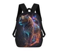 sinyumoney Impression 3D Cosmic Tiger Artwork Sacs À Dos Scolaires Pour Enfants, Cartables Pour Garçons, Grand Sac À Dos De Voyage, Sacs À Dos De Jour 17inch