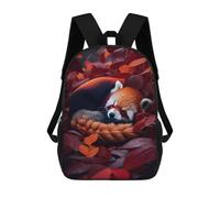 sinyumoney Impression 3D Cute Sleeping Red Panda Sacs À Dos Scolaires Pour Enfants De 17 Pouces, Sacs À Livres Pour Garçons, Grand Sac À Dos De Voyage, Sacs À Dos De Jour