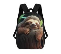 sinyumoney Impression 3D Cute Sloth On A Tree Sacs À Dos Scolaires Pour Enfants, Cartables Pour Garçons, Grand Sac À Dos De Voyage, Sacs À Dos De Jour 17inch