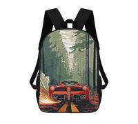 sinyumoney Impression 3D Discovering Hidden Forests Sacs À Dos Scolaires Pour Enfants De 17 Pouces, Sacs À Livres Pour Garçons, Grand Sac À Dos De Voyage, Sacs À Dos De Jour