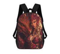 sinyumoney Impression 3D Dragon Armor Fantasy Costume Sacs À Dos Scolaires Pour Enfants De 17 Pouces, Sacs À Livres Pour Garçons, Grand Sac À Dos De Voyage, Sacs À Dos De Jour