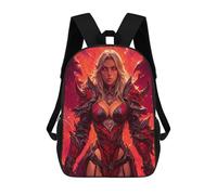 sinyumoney Impression 3D Dragon Armor Fantasy Woman Sacs À Dos Scolaires Pour Enfants De 17 Pouces, Sacs À Livres Pour Garçons, Grand Sac À Dos De Voyage, Sacs À Dos De Jour