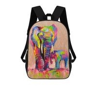 sinyumoney Impression 3D Elephants Mother And Son Sacs À Dos Scolaires Pour Enfants, Cartables Pour Garçons, Grand Sac À Dos De Voyage, Sacs À Dos De Jour 17inch