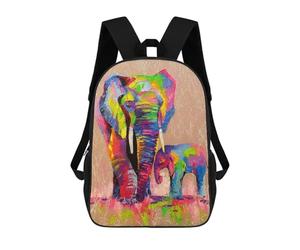 sinyumoney Impression 3D Elephants Mother And Son Sacs À Dos Scolaires Pour Enfants, Cartables Pour Garçons, Grand Sac À Dos De Voyage, Sacs À Dos De Jour 17inch