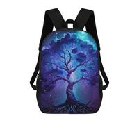 sinyumoney Impression 3D Enchanted Celestial Tree Art Print Sacs À Dos Scolaires Pour Enfants De 17 Pouces, Sacs À Livres Pour Garçons, Grand Sac À Dos De Voyage, Sacs À Dos De Jour