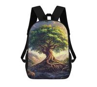 sinyumoney Impression 3D Enchanted Forest Tree Sacs À Dos Scolaires Pour Enfants De 17 Pouces, Sacs À Livres Pour Garçons, Grand Sac À Dos De Voyage, Sacs À Dos De Jour