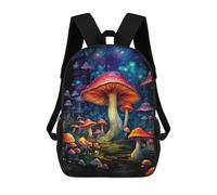 sinyumoney Impression 3D Enchanted Mushroom Forest Sacs À Dos Scolaires Pour Enfants De 17 Pouces, Sacs À Livres Pour Garçons, Grand Sac À Dos De Voyage, Sacs À Dos De Jour