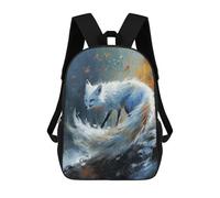 sinyumoney Impression 3D Ethereal Kitsune Sacs À Dos Scolaires Pour Enfants, Cartables Pour Garçons, Grand Sac À Dos De Voyage, Sacs À Dos De Jour 17inch