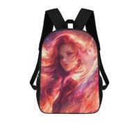 sinyumoney Impression 3D Fantasy Artwork Woman with Cat Sacs À Dos Scolaires Pour Enfants De 17 Pouces, Sacs À Livres Pour Garçons, Grand Sac À Dos De Voyage, Sacs À Dos De Jour