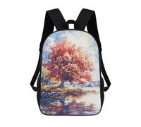 sinyumoney Impression 3D Fiery Autumn Shade Sacs À Dos Scolaires Pour Enfants De 17 Pouces, Sacs À Livres Pour Garçons, Grand Sac À Dos De Voyage, Sacs À Dos De Jour