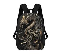 sinyumoney Impression 3D Flying Dragon Art Deco Sacs À Dos Scolaires Pour Enfants De 17 Pouces, Sacs À Livres Pour Garçons, Grand Sac À Dos De Voyage, Sacs À Dos De Jour
