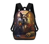 sinyumoney Impression 3D Funny Dog Drinking Sacs À Dos Scolaires Pour Enfants, Cartables Pour Garçons, Grand Sac À Dos De Voyage, Sacs À Dos De Jour 17inch