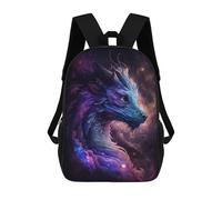 sinyumoney Impression 3D Galactic Dragon Portrait Sacs À Dos Scolaires Pour Enfants De 17 Pouces, Sacs À Livres Pour Garçons, Grand Sac À Dos De Voyage, Sacs À Dos De Jour