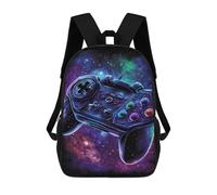 sinyumoney Impression 3D Galactic Gaming Controller Sacs À Dos Scolaires Pour Enfants De 17 Pouces, Sacs À Livres Pour Garçons, Grand Sac À Dos De Voyage, Sacs À Dos De Jour