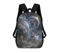 sinyumoney Impression 3D Galactic Guardian Celestial Majesty Sacs À Dos Scolaires Pour Enfants De 17 Pouces, Sacs À Livres Pour Garçons, Grand Sac À Dos De Voyage, Sacs À Dos De Jour