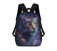 sinyumoney Impression 3D Galactic Tiger Majesty -1 Sacs À Dos Scolaires Pour Enfants De 17 Pouces, Sacs À Livres Pour Garçons, Grand Sac À Dos De Voyage, Sacs À Dos De Jour