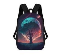 sinyumoney Impression 3D Galactic Tree Dreamscape -1 Sacs À Dos Scolaires Pour Enfants, Cartables Pour Garçons, Grand Sac À Dos De Voyage, Sacs À Dos De Jour 17inch