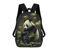sinyumoney Impression 3D Giant Panda in Bamboo Forest Sacs À Dos Scolaires Pour Enfants, Cartables Pour Garçons, Grand Sac À Dos De Voyage, Sacs À Dos De Jour 17inch