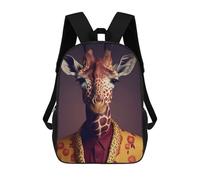 sinyumoney Impression 3D Giraffe Suit Animal Sacs À Dos Scolaires Pour Enfants, Cartables Pour Garçons, Grand Sac À Dos De Voyage, Sacs À Dos De Jour 17inch