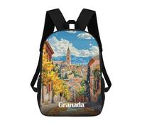 sinyumoney Impression 3D Granada, Spain, Autumn Cityscape Sacs À Dos Scolaires Pour Enfants, Cartables Pour Garçons, Grand Sac À Dos De Voyage, Sacs À Dos De Jour 17inch
