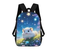 sinyumoney Impression 3D Hamster Starry Field Sacs À Dos Scolaires Pour Enfants, Cartables Pour Garçons, Grand Sac À Dos De Voyage, Sacs À Dos De Jour 17inch