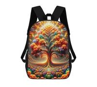 sinyumoney Impression 3D Harmony in The Orchard Sacs À Dos Scolaires Pour Enfants, Cartables Pour Garçons, Grand Sac À Dos De Voyage, Sacs À Dos De Jour 17inch