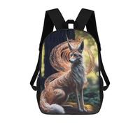 sinyumoney Impression 3D Japanese Kitsune Fox Sacs À Dos Scolaires Pour Enfants, Cartables Pour Garçons, Grand Sac À Dos De Voyage, Sacs À Dos De Jour 17inch