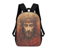 sinyumoney Impression 3D Jesus Christ Crown of Thorns Painting Sacs À Dos Scolaires Pour Enfants De 17 Pouces, Sacs À Livres Pour Garçons, Grand Sac À Dos De Voyage, Sacs À Dos De Jour