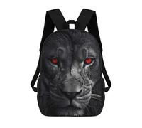 sinyumoney Impression 3D King of The Jungle Sacs À Dos Scolaires Pour Enfants, Cartables Pour Garçons, Grand Sac À Dos De Voyage, Sacs À Dos De Jour 17inch